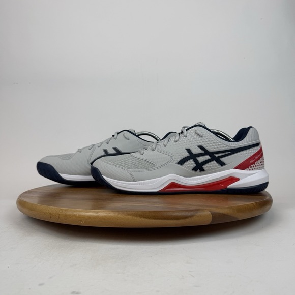 New Mens Asics GEL-Dedicate 8 Concrete Gray Pickleball Sneakers Shoes Size 12 D‎ main image 4